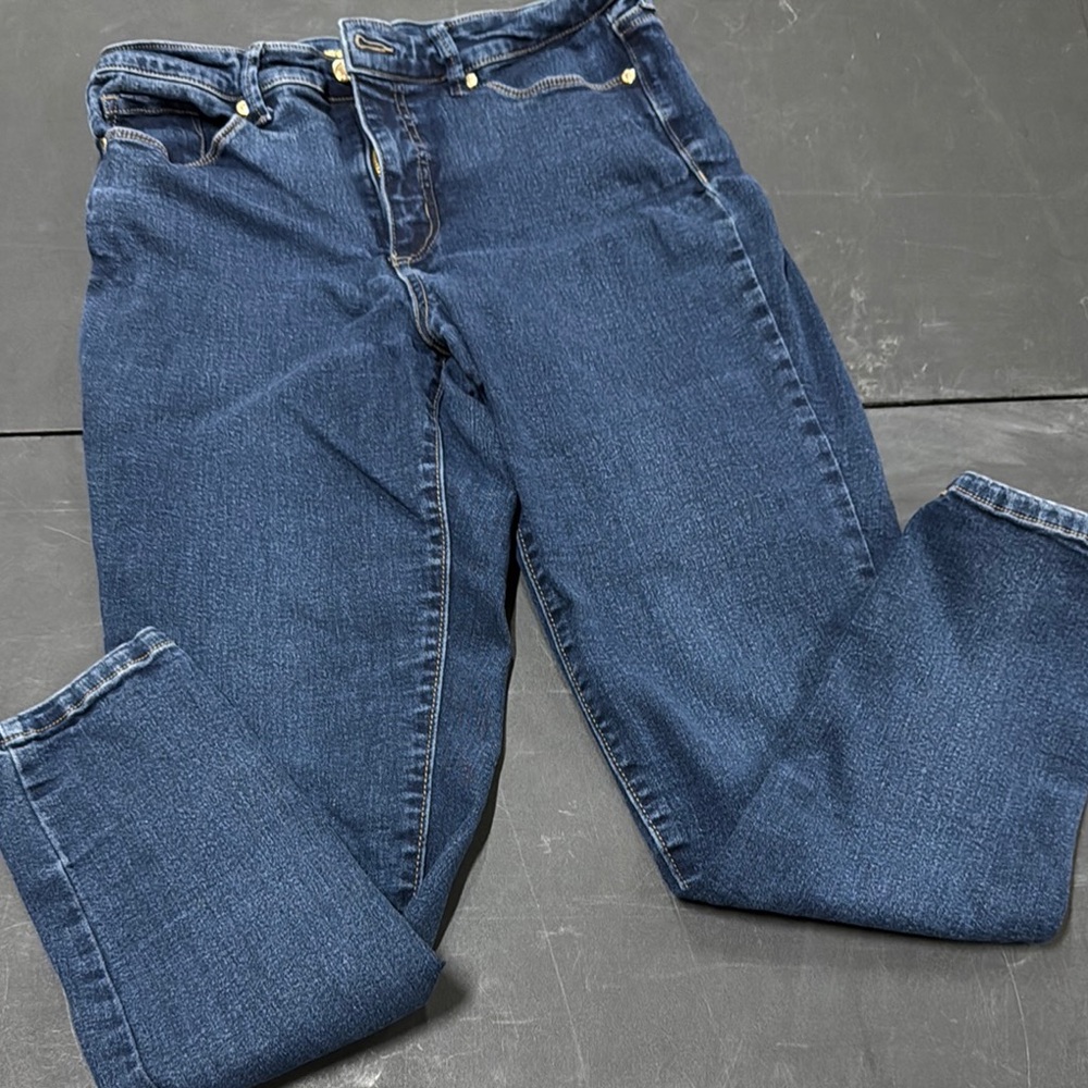 Anne Klein Blue Skinny Jeans Premium Denim